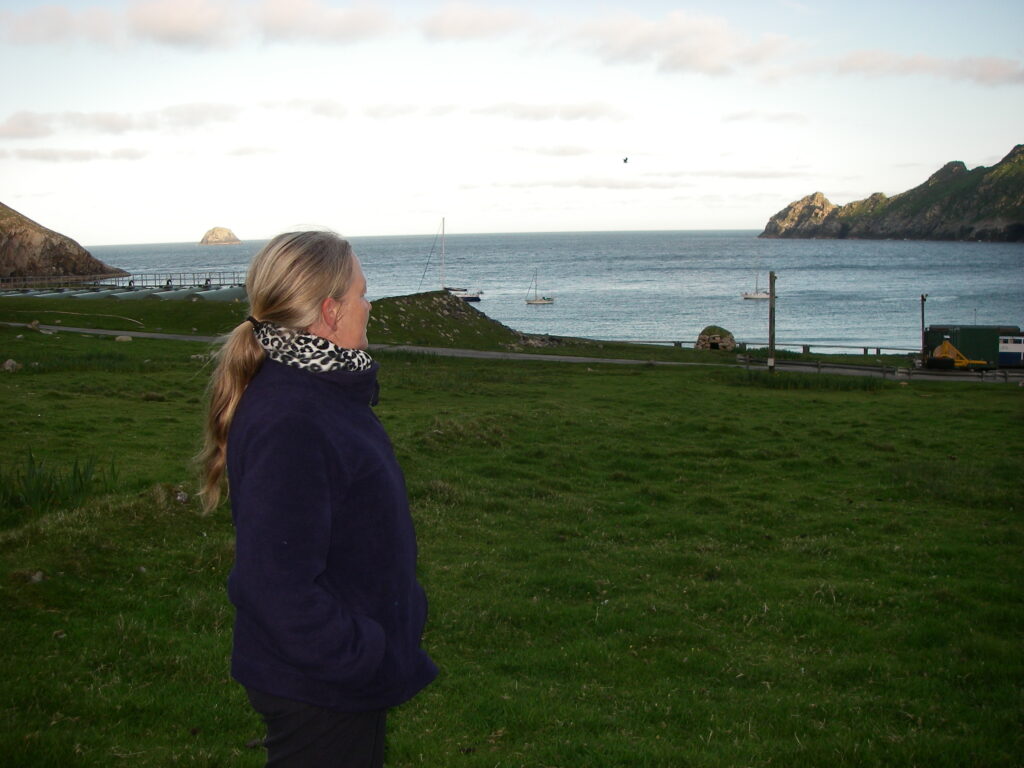 Kathy on St Kilda