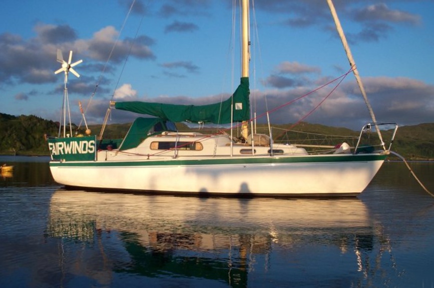 Fairwinds on her mooring